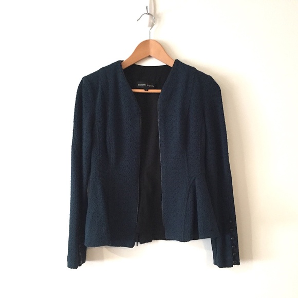 Nanette Lepore Ava Zip-Front Textured Knit Jacket - Worn on TV - Picture 3 of 10